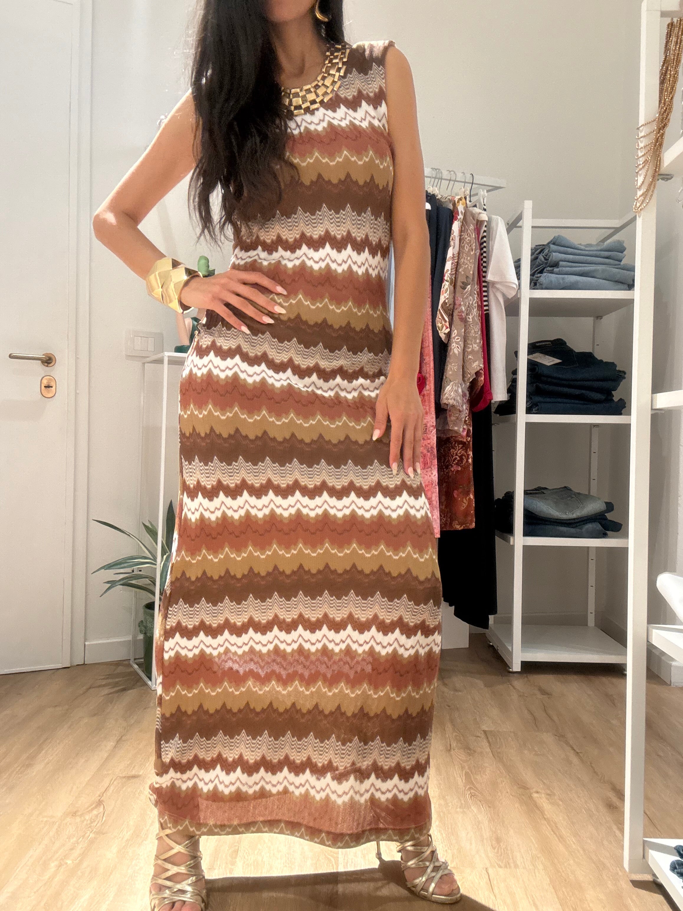 Abito lungo fantasia Missoni