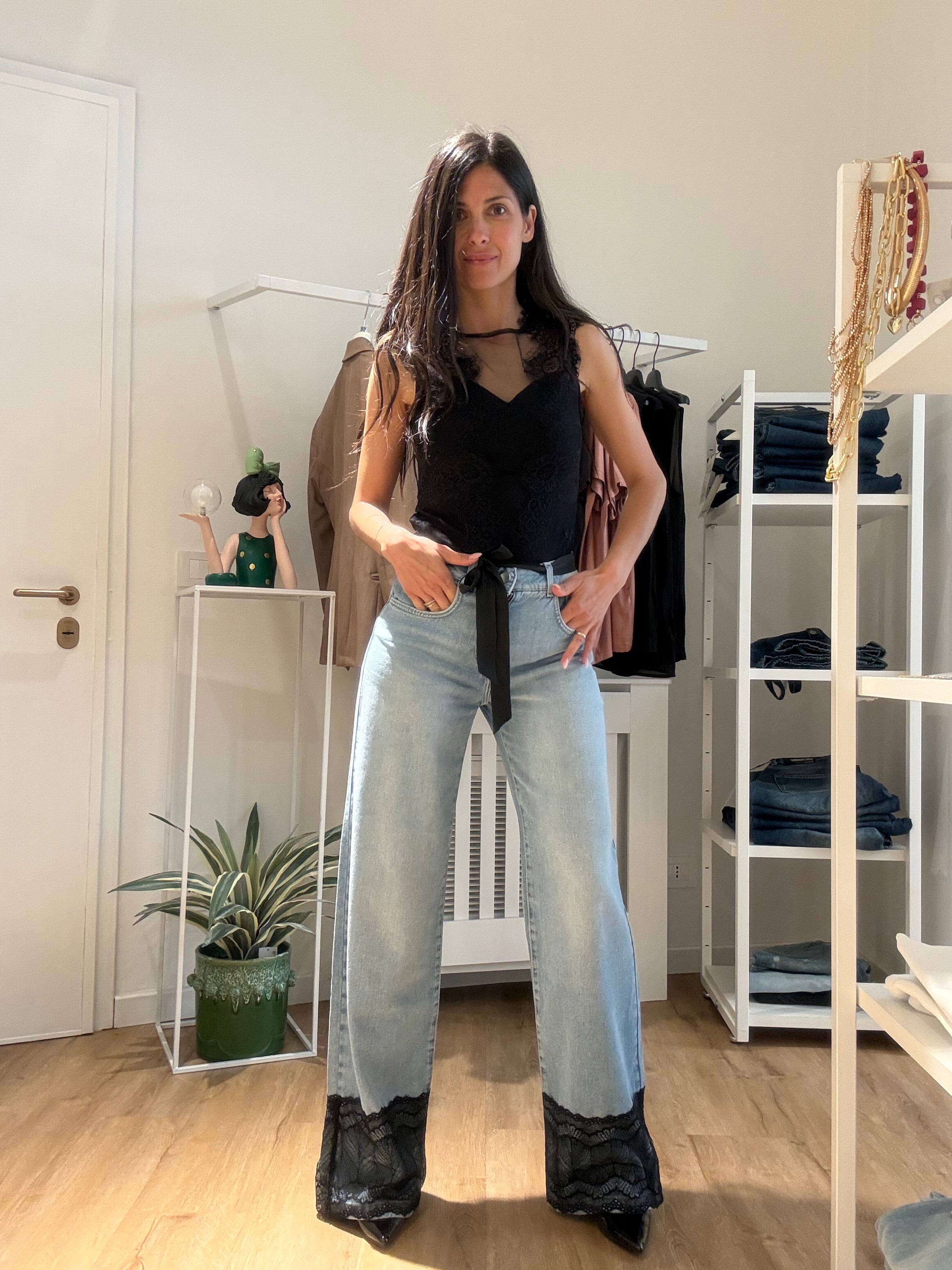 Jeans Elllelong pizzo