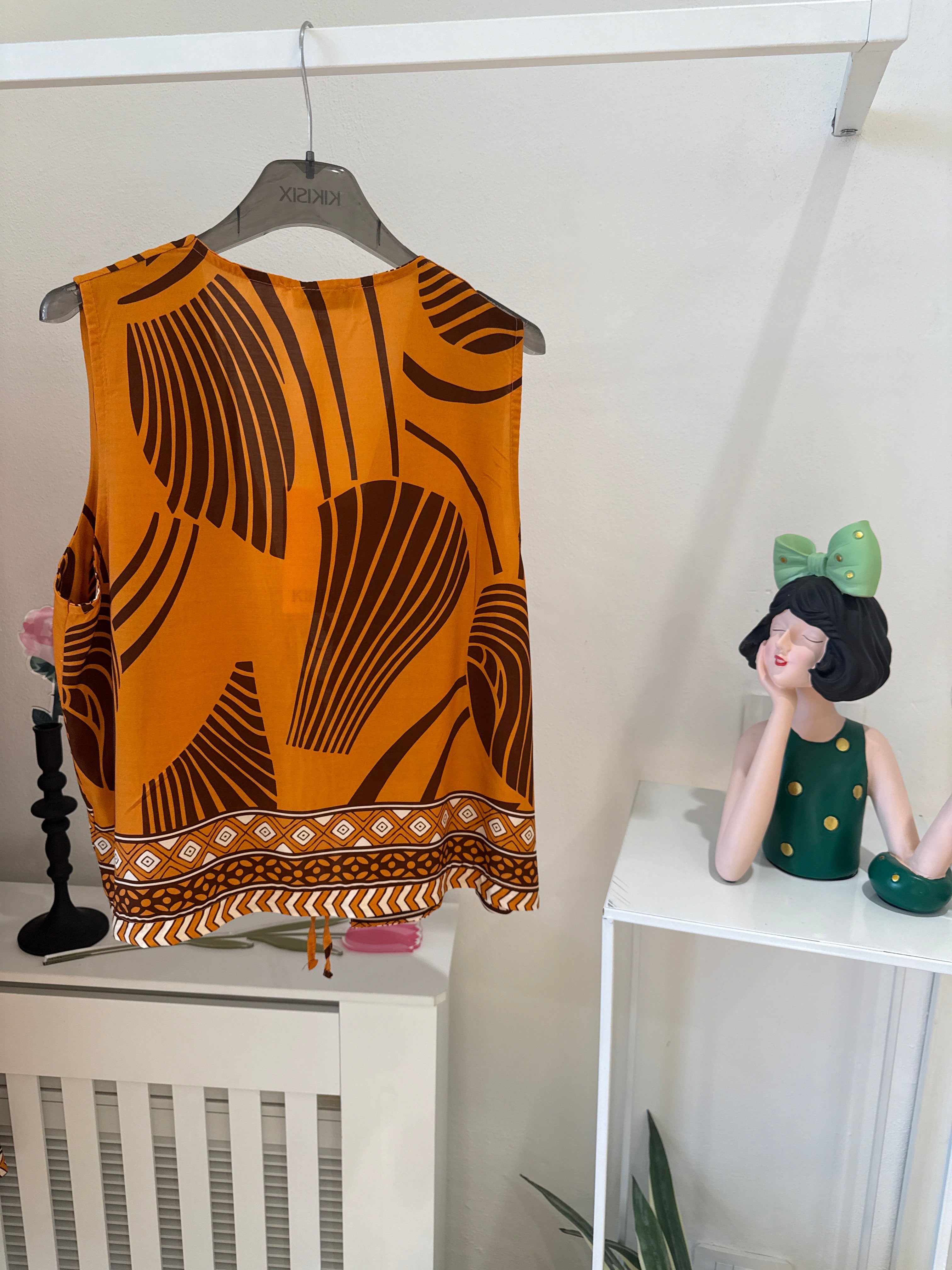 Gilet fantasia orange
