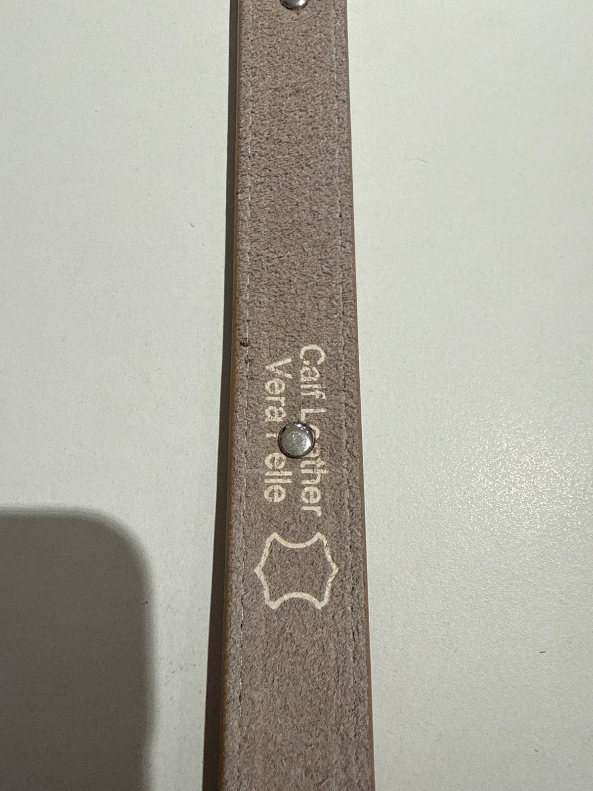 Cintura scamosciata pelle beige