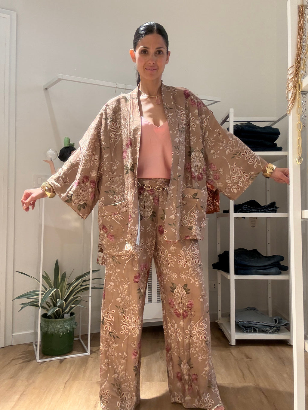 Pantalone palazzo fantasia
