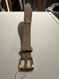Cintura scamosciata pelle beige