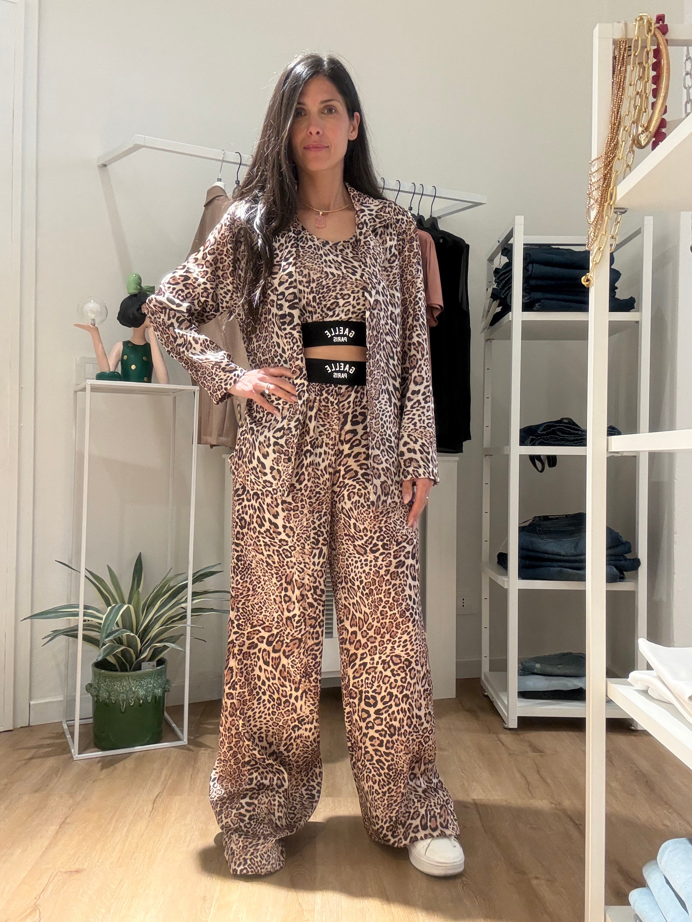 Pantalone Palazzo in raso