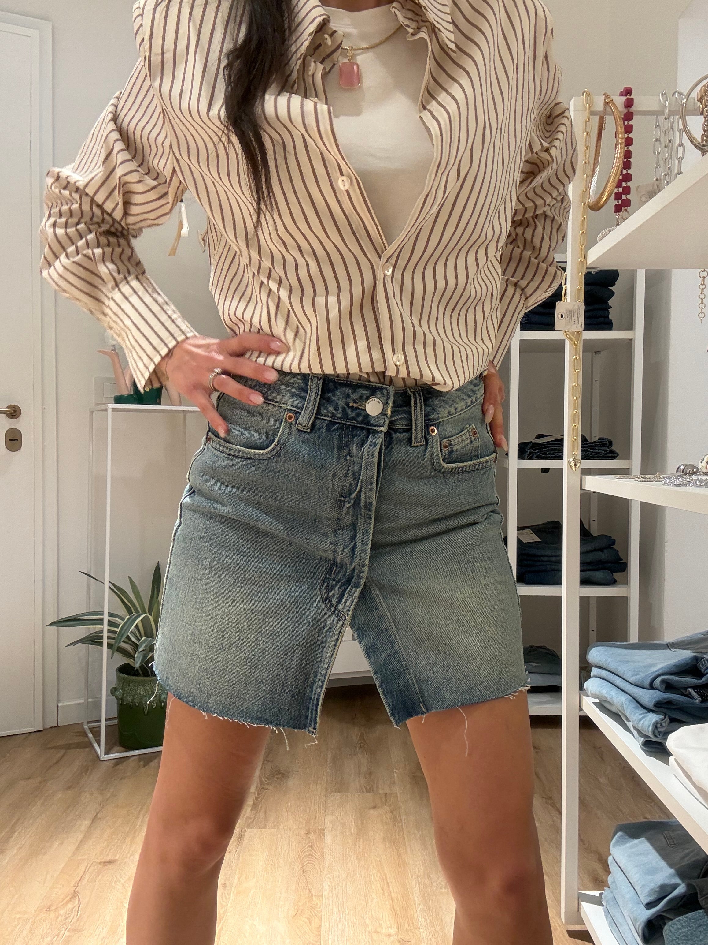 Gonna Denim Ara Skirt