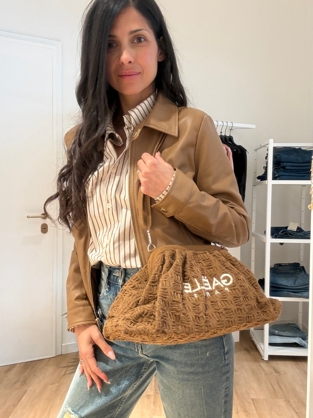 Maxi Pochette con Ricamo