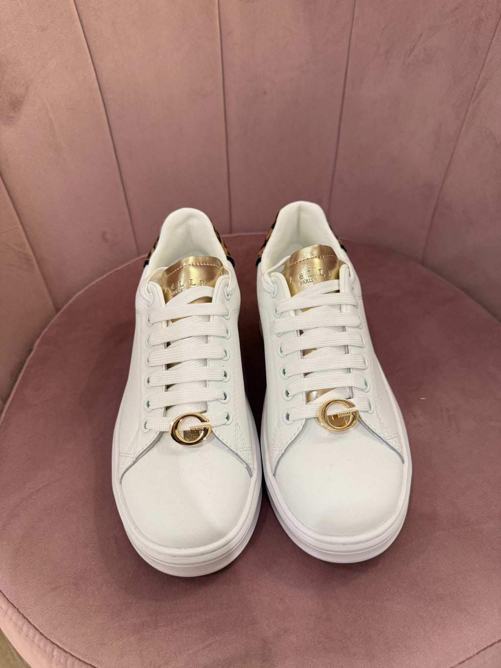 Sneakers Gaelle con inserto animalier
