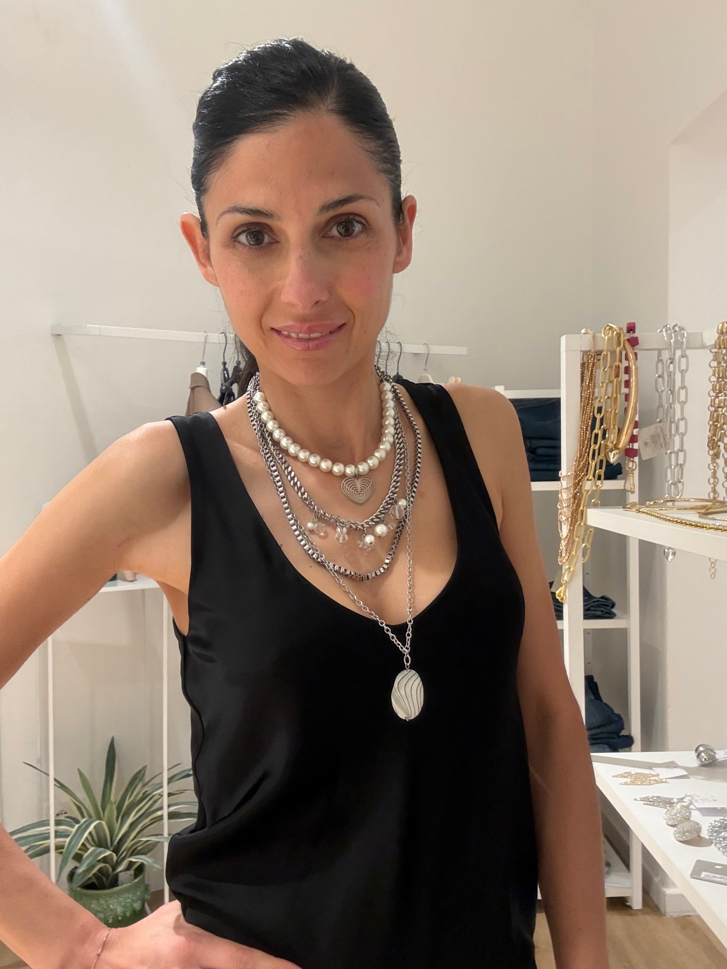 Collana multifilo perle