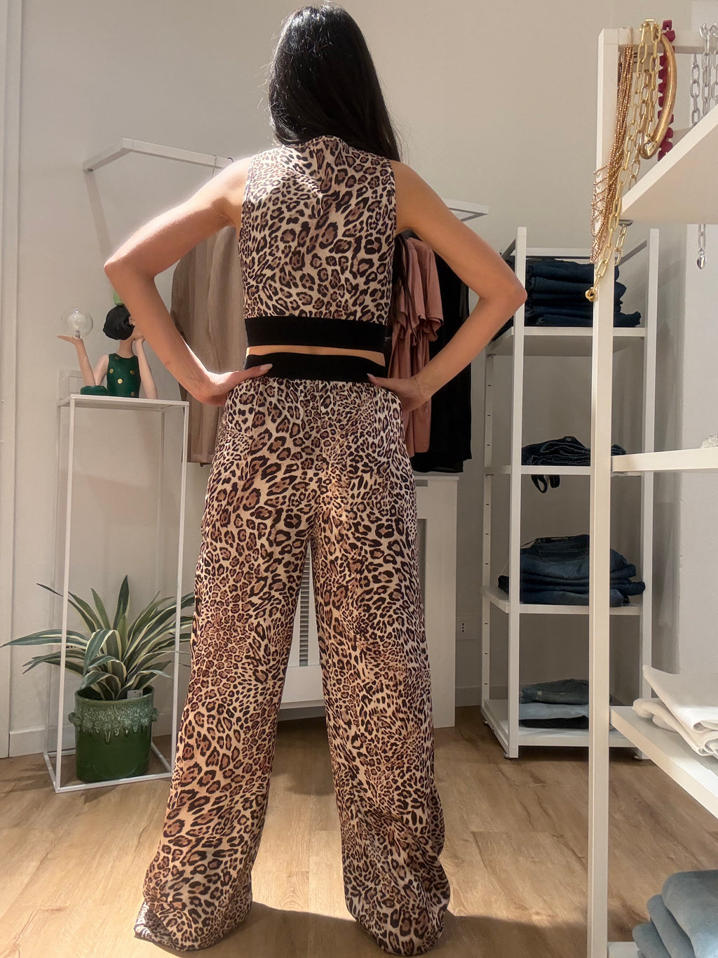 Pantalone Palazzo in raso