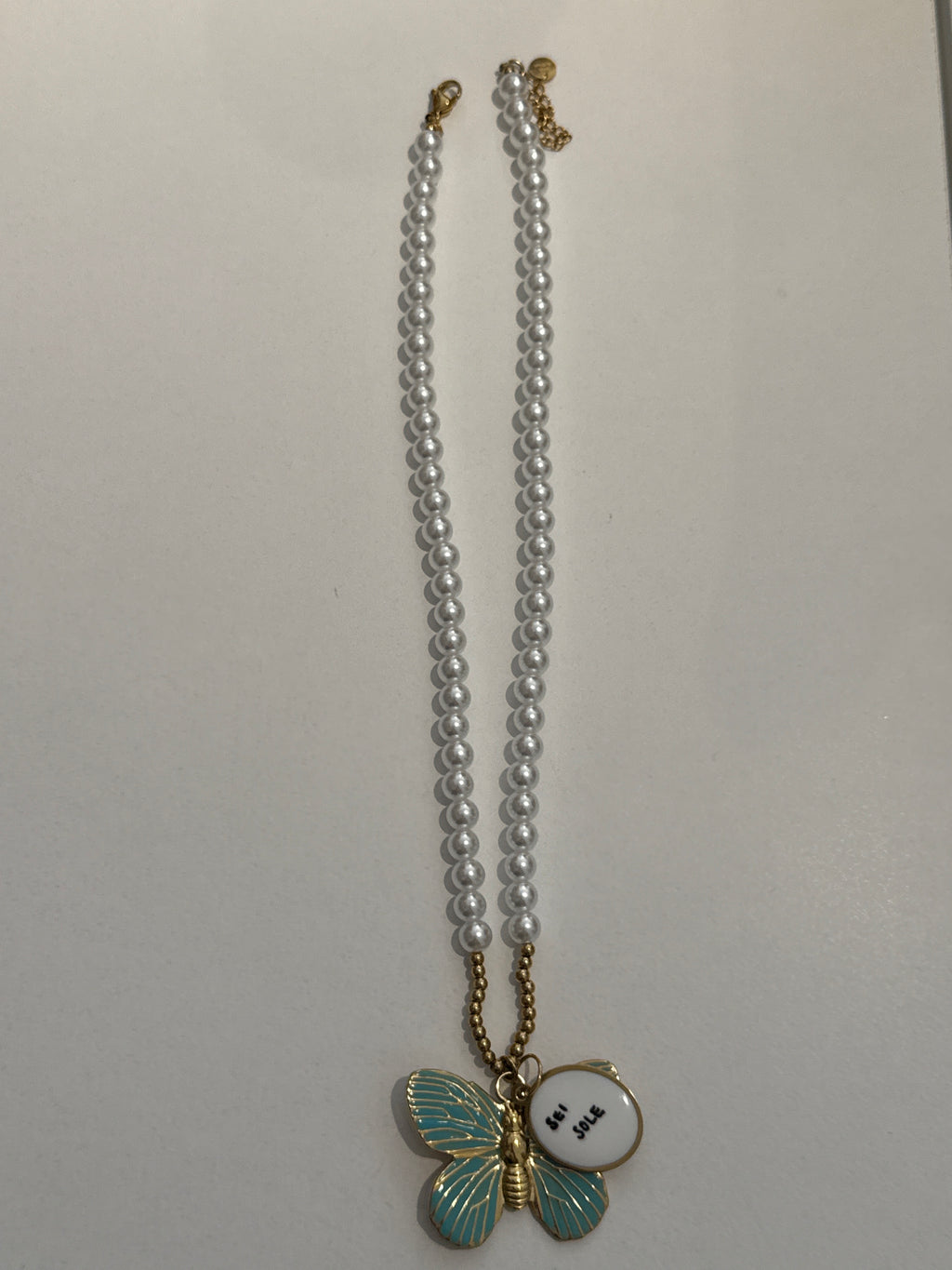 Collana farfalla con scritta “sei il sole”