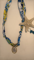 Collanina foulard “il sole torna sempre”
