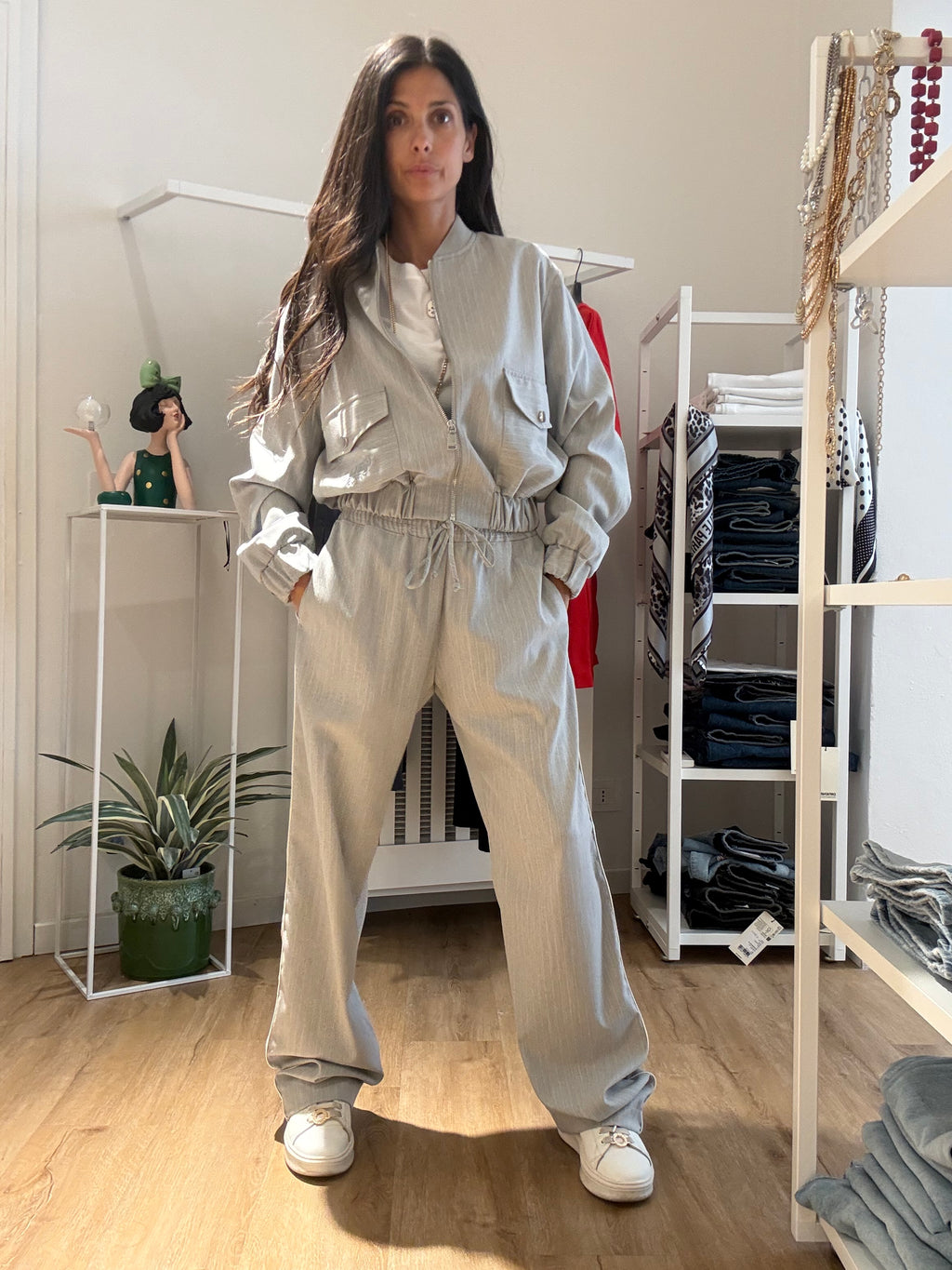 Bomber Gessato Gaelle Paris