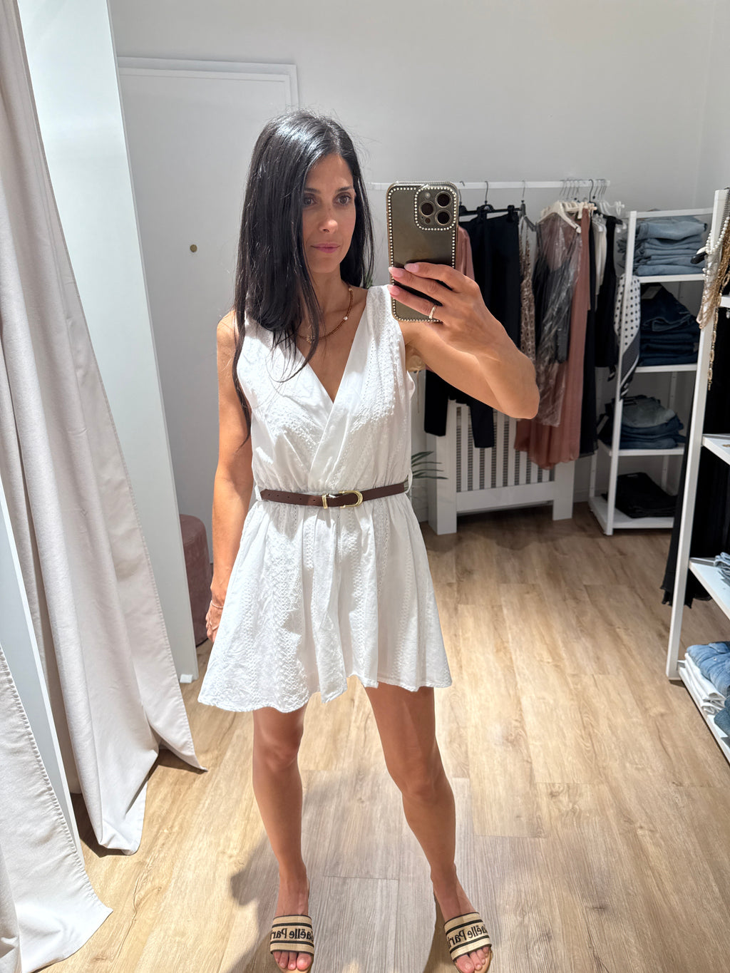 Tutina corta con cintura