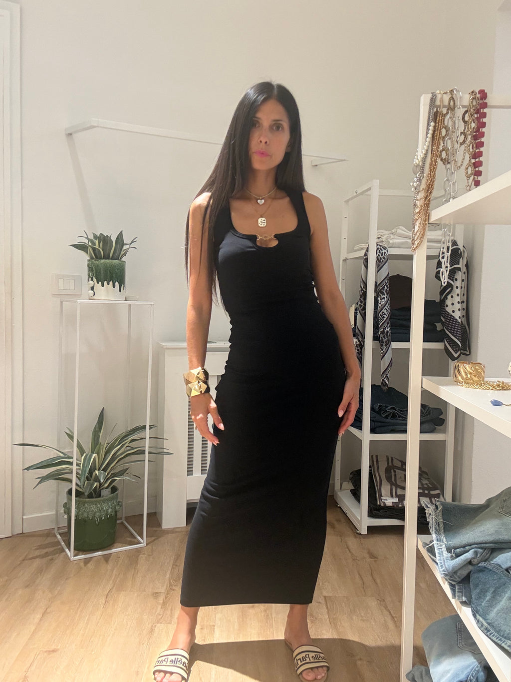 Abito Midi Costine