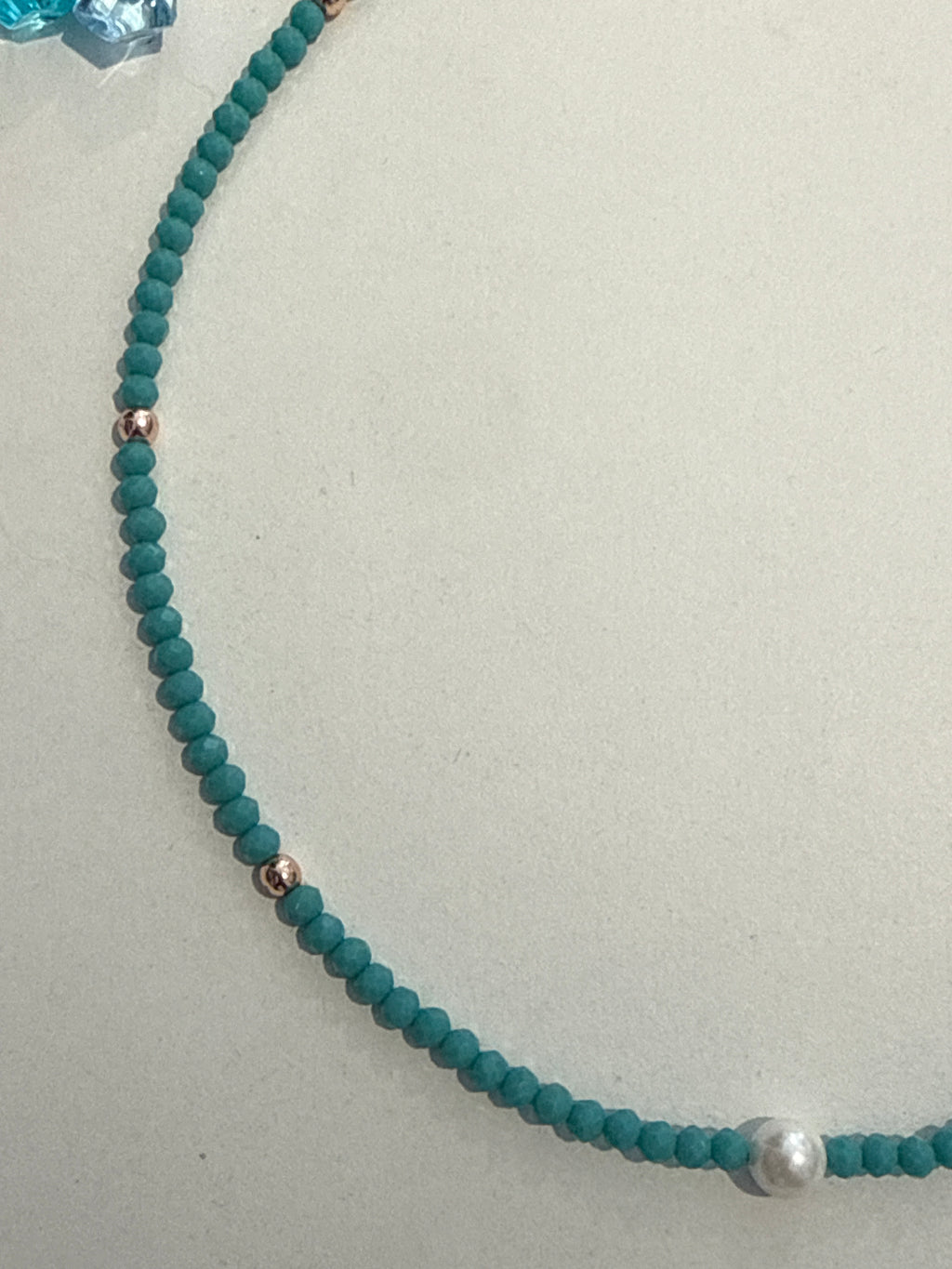 Collana cristalli e perle