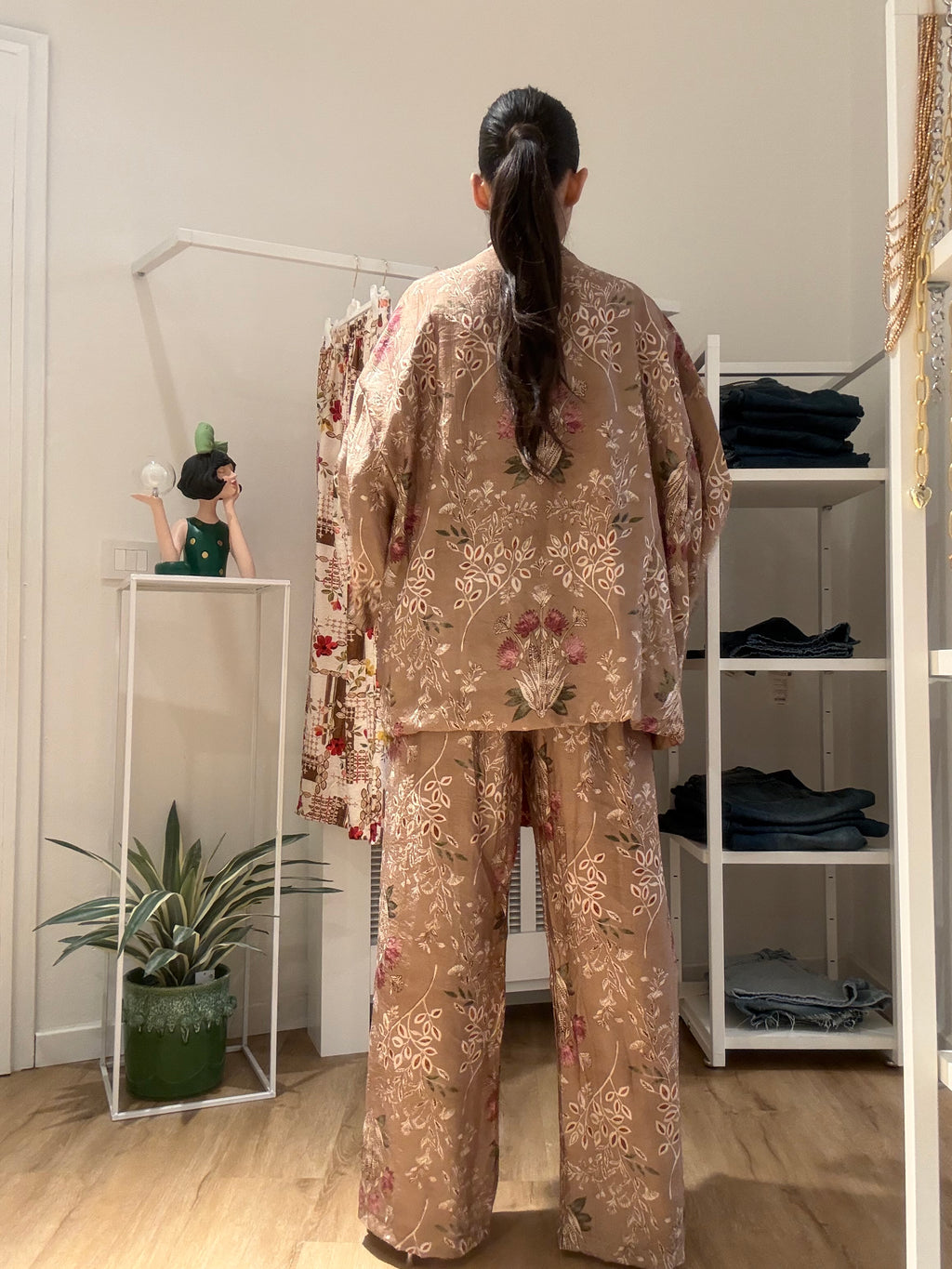 Pantalone palazzo fantasia