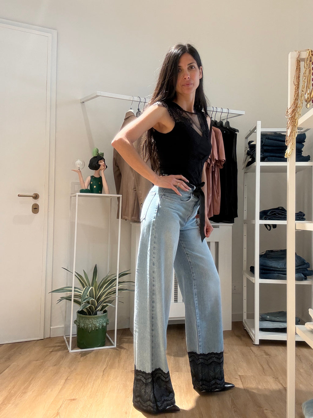 Jeans Elllelong pizzo