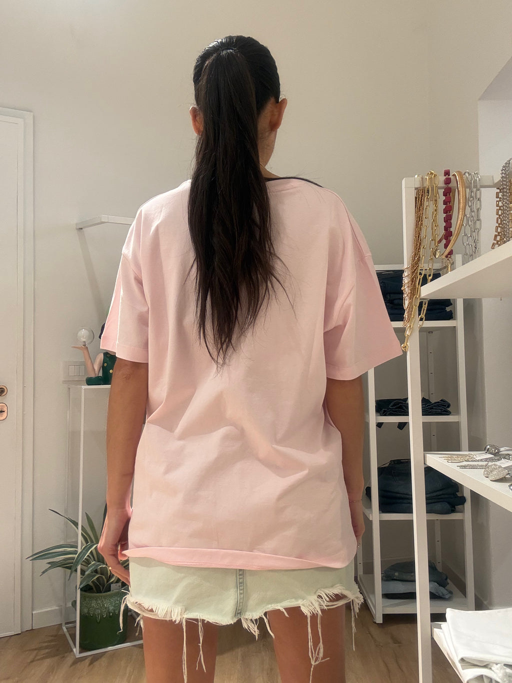 Maglia mezza Manica con logo ricamato