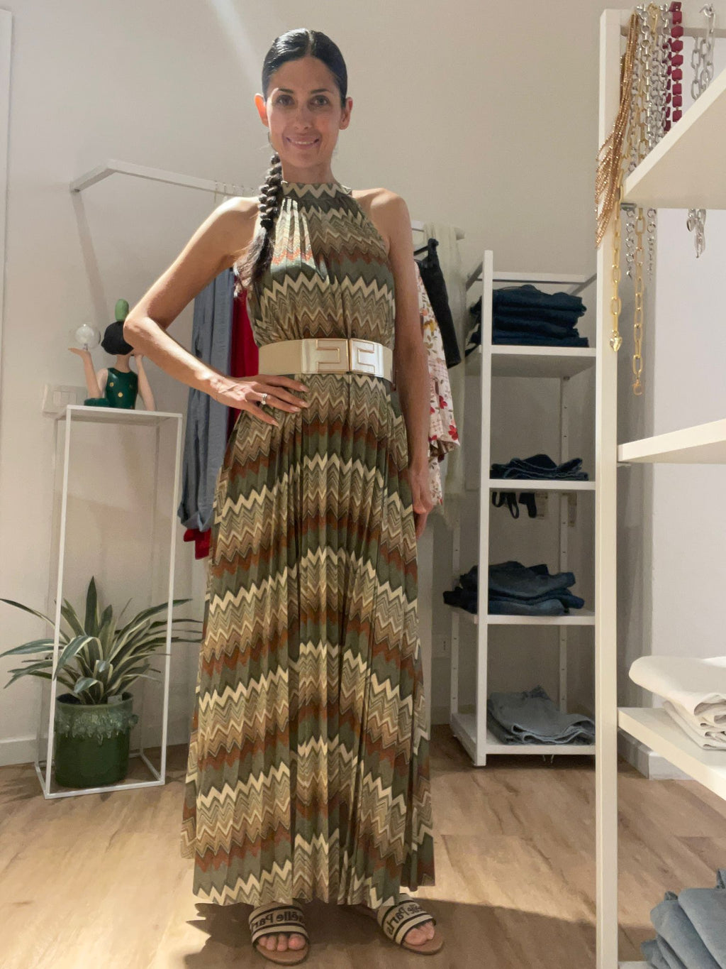 Abito lungo lurex