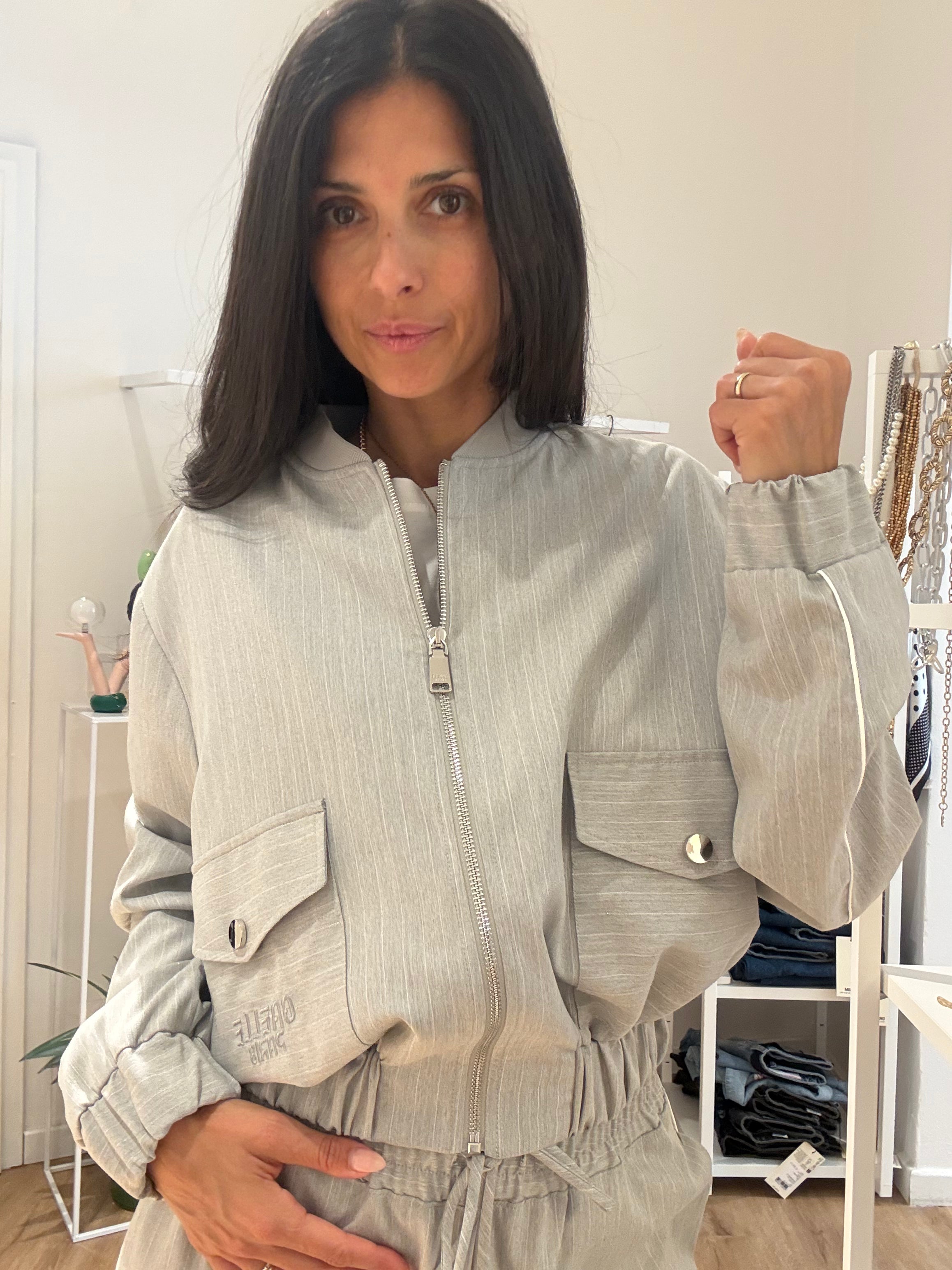 Bomber Gessato Gaelle Paris
