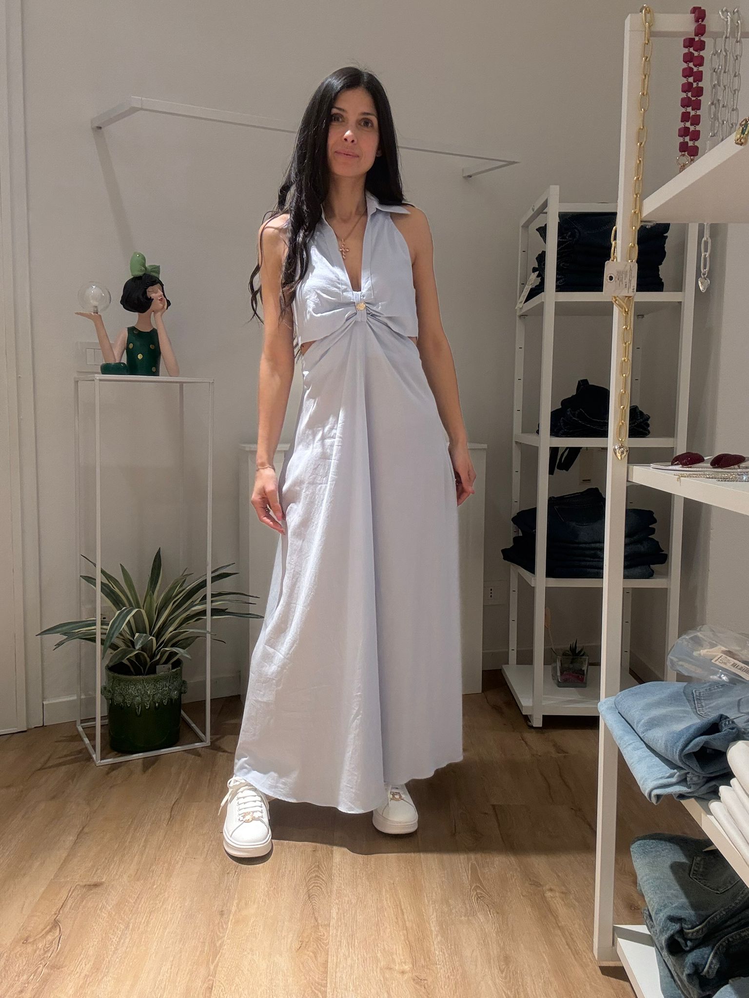 Abito Lungo Azzurro
