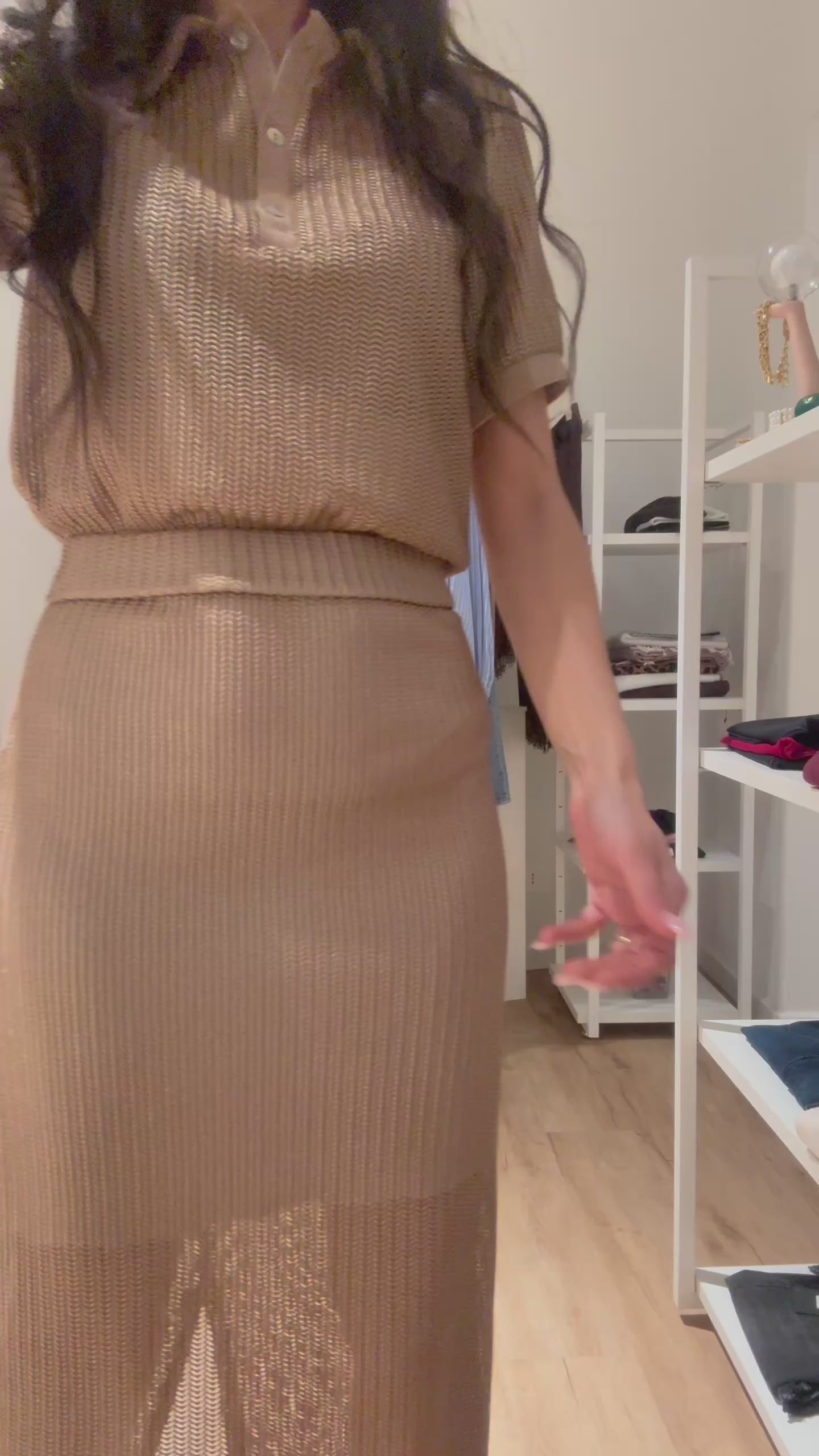 Lounguette Dorata in maglia